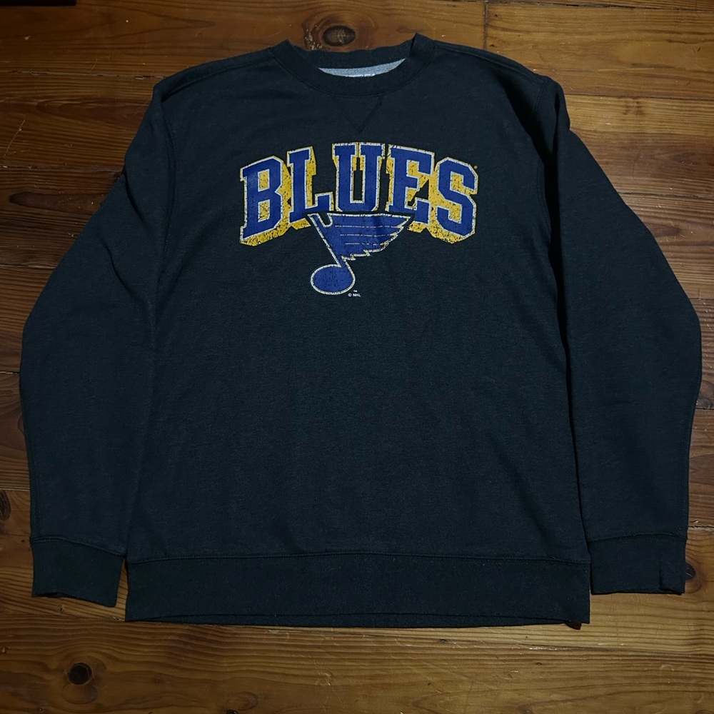 St. Louis Blues Champion Crewneck Sweatshirt Gray Pullover NHL